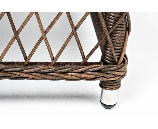 "Гранд Латте" стол журнальный из искусственного ротанга, цвет коричневый, изображение 7 | Интернет магазин мебели и декора LifeDekor