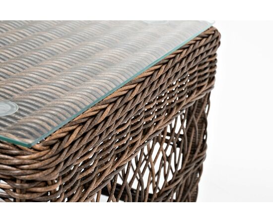 "Гранд Латте" стол журнальный из искусственного ротанга, цвет коричневый, изображение 8 | Интернет магазин мебели и декора LifeDekor