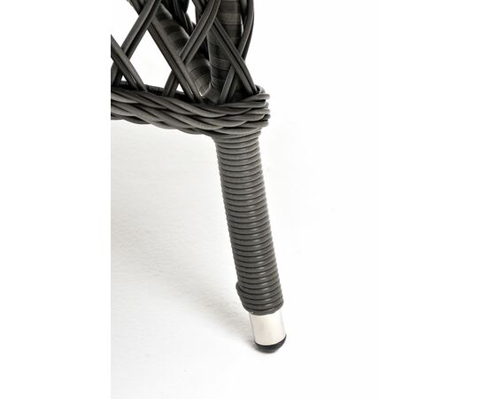 "Эспрессо" плетеный круглый стол, диаметр 150 см, цвет графит, изображение 6 | Интернет магазин мебели и декора LifeDekor