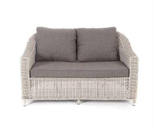 "Кон Панна" диван из искусственного ротанга двухместный, цвет бежевый, изображение 2 | Интернет магазин мебели и декора LifeDekor