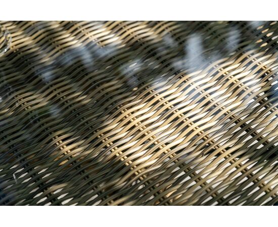 "Эспрессо–150 L" обеденная группа плетеная, цвет соломенный, изображение 4 | Интернет магазин мебели и декора LifeDekor