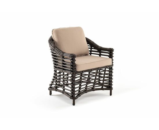 "Ницца" кресло из искусственного ротанга, цвет бронзовый, изображение 3 | Интернет магазин мебели и декора LifeDekor