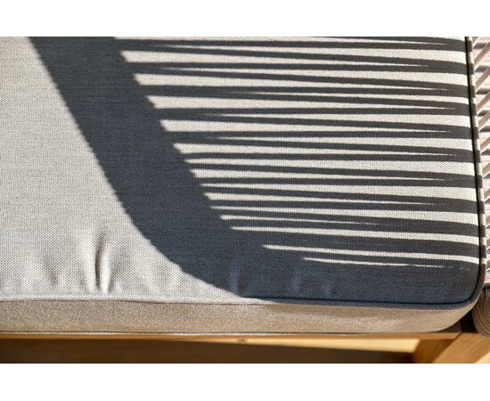 "Канны" лаунж-зона 4-местная из роупа со столиком "Канны" цвета "дуб", основание дуб, роуп бежевый, изображение 15 | Интернет магазин мебели и декора LifeDekor