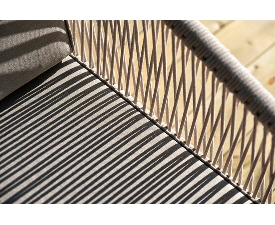 "Канны" лаунж-зона 4-местная из роупа со столиком "Канны" цвета "дуб", основание дуб, роуп бежевый, изображение 16 | Интернет магазин мебели и декора LifeDekor