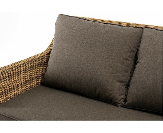 "Прованс" диван из искусственного ротанга трехместный, цвет соломенный, изображение 4 | Интернет магазин мебели и декора LifeDekor