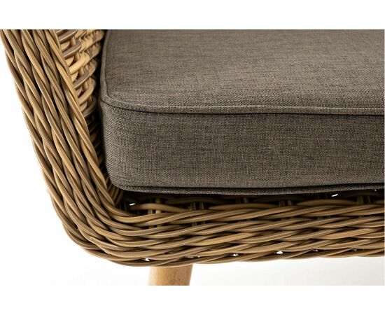 "Прованс" диван из искусственного ротанга трехместный, цвет соломенный, изображение 7 | Интернет магазин мебели и декора LifeDekor