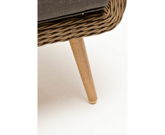 "Прованс" диван из искусственного ротанга трехместный, цвет соломенный, изображение 8 | Интернет магазин мебели и декора LifeDekor