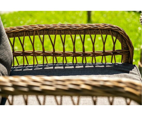 "Эспрессо–150 C" обеденная группа плетеная, цвет соломенный, изображение 8 | Интернет магазин мебели и декора LifeDekor