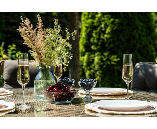 "Эспрессо–150 C" обеденная группа плетеная, цвет соломенный, изображение 9 | Интернет магазин мебели и декора LifeDekor