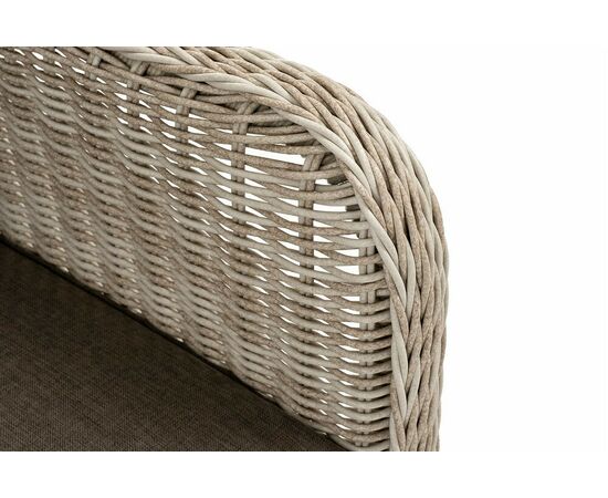 "Гляссе" кресло плетеное из искусственного ротанга, цвет бежевый, изображение 5 | Интернет магазин мебели и декора LifeDekor