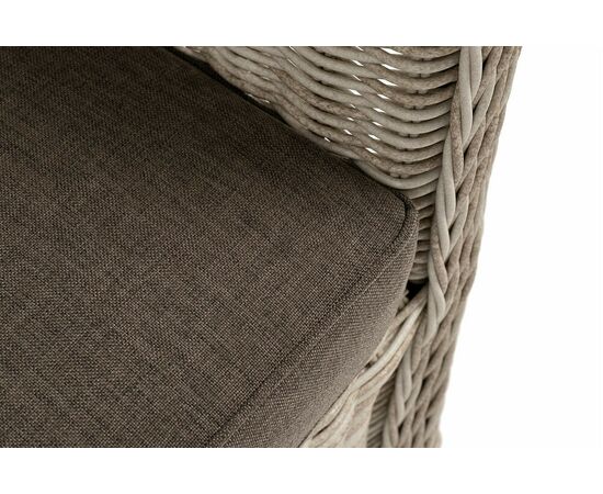 "Гляссе" кресло плетеное из искусственного ротанга, цвет бежевый, изображение 6 | Интернет магазин мебели и декора LifeDekor