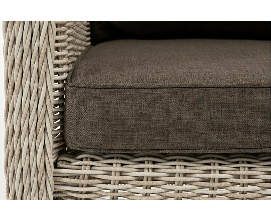 "Гляссе" кресло плетеное из искусственного ротанга, цвет бежевый, изображение 8 | Интернет магазин мебели и декора LifeDekor