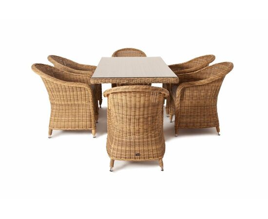 "Эспрессо" обеденная группа плетеная, цвет соломенный, изображение 4 | Интернет магазин мебели и декора LifeDekor