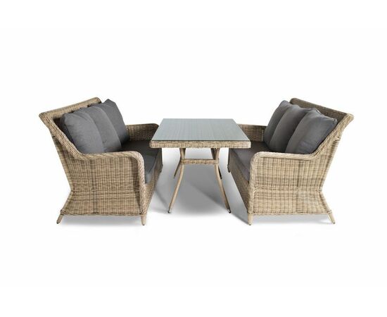 "Кортадо" обеденная группа из искусственного ротанга, изображение 2 | Интернет магазин мебели и декора LifeDekor