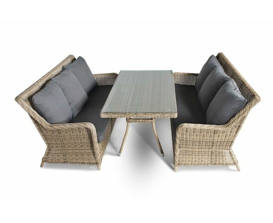 "Кортадо" обеденная группа из искусственного ротанга, изображение 3 | Интернет магазин мебели и декора LifeDekor