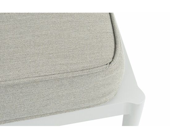 "Касабланка" правый модуль плетеный из роупа, каркас алюминий светло-серый (RAL7035) муар, роуп серо-коричневый 23мм, ткань бежевая 15052, изображение 7 | Интернет магазин мебели и декора LifeDekor