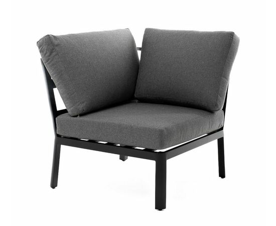 "Париж" модуль диванный алюминиевый угловой, цвет серый | Интернет магазин мебели и декора LifeDekor