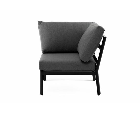 "Париж" модуль диванный алюминиевый угловой, цвет серый, изображение 2 | Интернет магазин мебели и декора LifeDekor