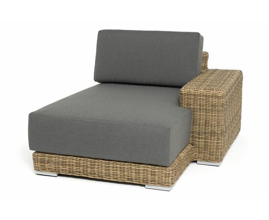 "Капри" кушетка из искусственного ротанга, цвет соломенный | Интернет магазин мебели и декора LifeDekor