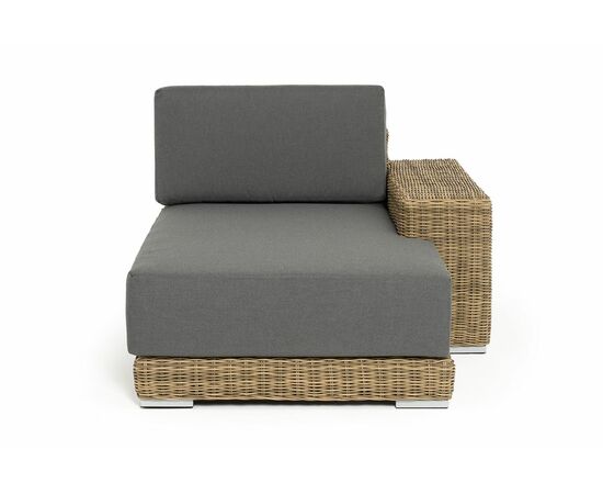 "Капри" кушетка из искусственного ротанга, цвет соломенный, изображение 2 | Интернет магазин мебели и декора LifeDekor