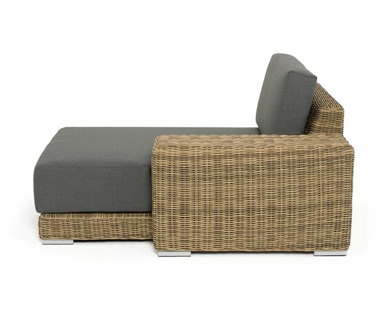 "Капри" кушетка из искусственного ротанга, цвет соломенный, изображение 3 | Интернет магазин мебели и декора LifeDekor