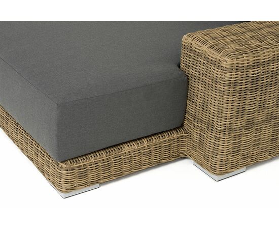 "Капри" кушетка из искусственного ротанга, цвет соломенный, изображение 5 | Интернет магазин мебели и декора LifeDekor