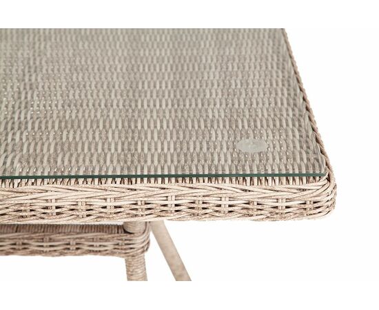 "Айриш" стол плетеный из искусственного ротанга, цвет бежевый, изображение 3 | Интернет магазин мебели и декора LifeDekor