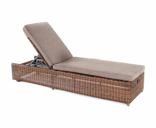 "Рим" шезлонг с подушкой, цвет коричневый | Интернет магазин мебели и декора LifeDekor
