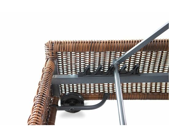 "Рим" шезлонг с подушкой, цвет коричневый, изображение 4 | Интернет магазин мебели и декора LifeDekor