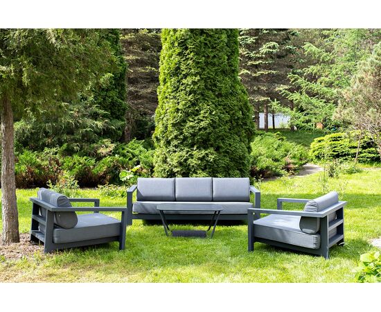 «Гранада» лаунж-зона из алюминия со столиком из HPL, изображение 2 | Интернет магазин мебели и декора LifeDekor