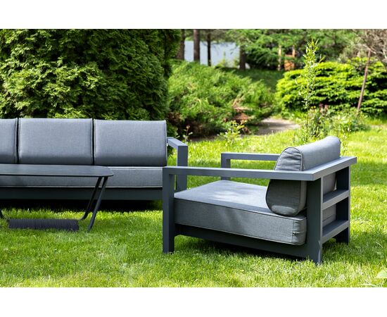 «Гранада» лаунж-зона из алюминия со столиком из HPL, изображение 6 | Интернет магазин мебели и декора LifeDekor