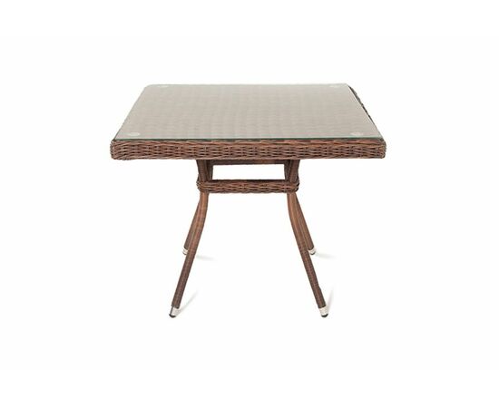 "Айриш" стол плетеный из искусственного ротанга, цвет коричневый, изображение 2 | Интернет магазин мебели и декора LifeDekor