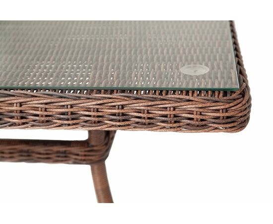 "Айриш" стол плетеный из искусственного ротанга, цвет коричневый, изображение 3 | Интернет магазин мебели и декора LifeDekor