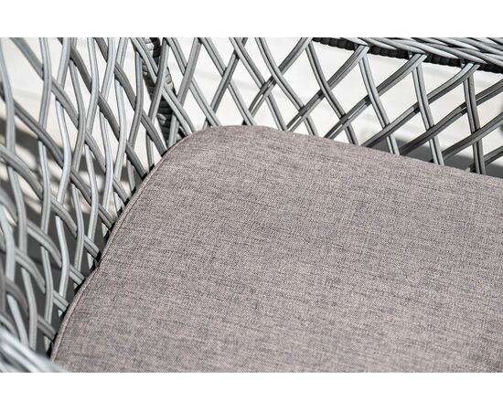 "Латте" плетеное кресло из искусственного ротанга, цвет графит, изображение 7 | Интернет магазин мебели и декора LifeDekor