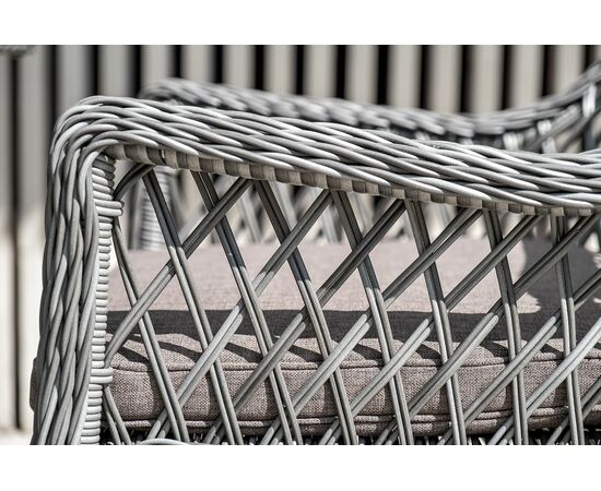 "Латте" плетеное кресло из искусственного ротанга, цвет графит, изображение 9 | Интернет магазин мебели и декора LifeDekor