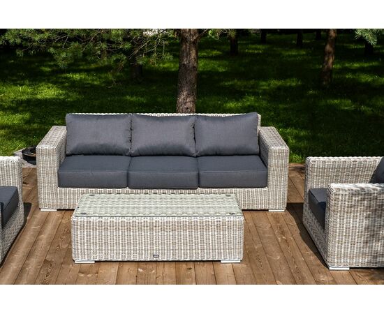 "Боно" лаунж-зона из искусственного ротанга, цвет бежевый, изображение 6 | Интернет магазин мебели и декора LifeDekor