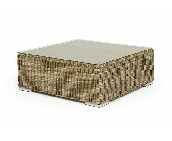 "Капри" журнальный столик плетеный, цвет соломенный, изображение 2 | Интернет магазин мебели и декора LifeDekor