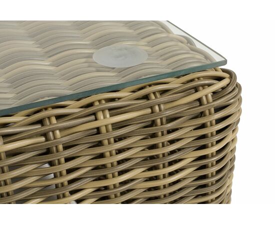 "Капри" журнальный столик плетеный, цвет соломенный, изображение 4 | Интернет магазин мебели и декора LifeDekor