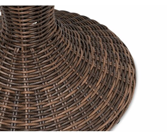 "Леванте" стол круглый из искусственного ротанга, цвет коричневый, изображение 4 | Интернет магазин мебели и декора LifeDekor