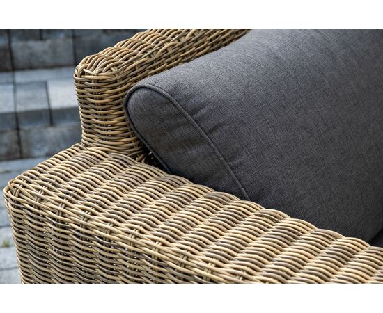 "Боно" лаунж-зона из искусственного ротанга, цвет соломенный, изображение 12 | Интернет магазин мебели и декора LifeDekor