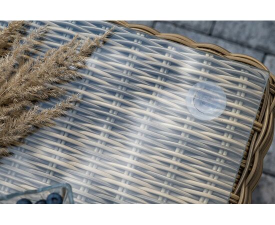 "Боно" лаунж-зона из искусственного ротанга, цвет соломенный, изображение 15 | Интернет магазин мебели и декора LifeDekor