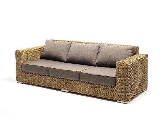 "Боно" лаунж-зона из искусственного ротанга, цвет соломенный, изображение 19 | Интернет магазин мебели и декора LifeDekor