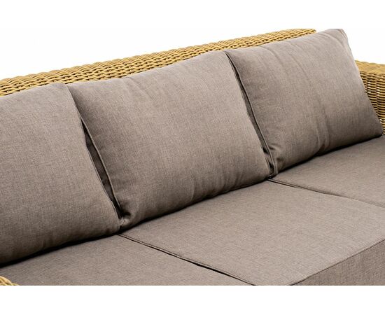 "Боно" лаунж-зона из искусственного ротанга, цвет соломенный, изображение 23 | Интернет магазин мебели и декора LifeDekor