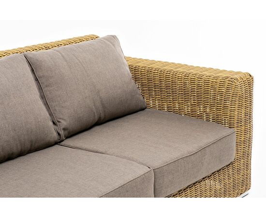"Боно" лаунж-зона из искусственного ротанга, цвет соломенный, изображение 25 | Интернет магазин мебели и декора LifeDekor