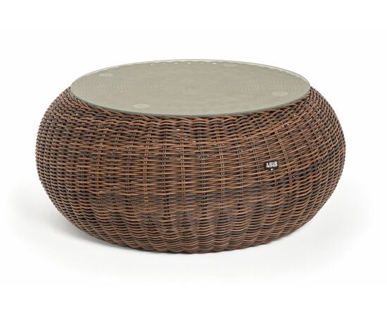 "Барселона" журнальный столик из искусственного ротанга, цвет коричневый | Интернет магазин мебели и декора LifeDekor
