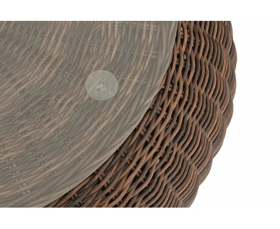 "Барселона" журнальный столик из искусственного ротанга, цвет коричневый, изображение 3 | Интернет магазин мебели и декора LifeDekor