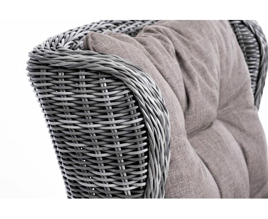 "Форио" кресло раскладное плетеное, цвет графит, изображение 11 | Интернет магазин мебели и декора LifeDekor