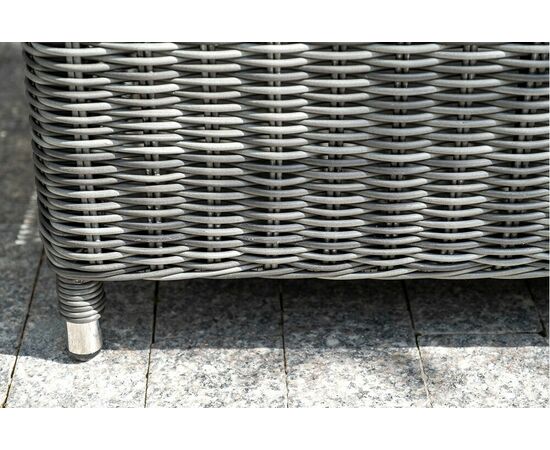 "Кон Панна" лаунж-зона из искусственного ротанга, цвет графит, изображение 15 | Интернет магазин мебели и декора LifeDekor