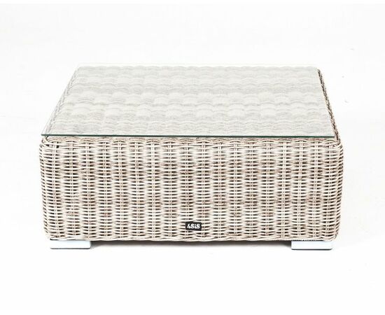 "Лунго" журнальный столик плетеный, цвет бежевый, изображение 2 | Интернет магазин мебели и декора LifeDekor