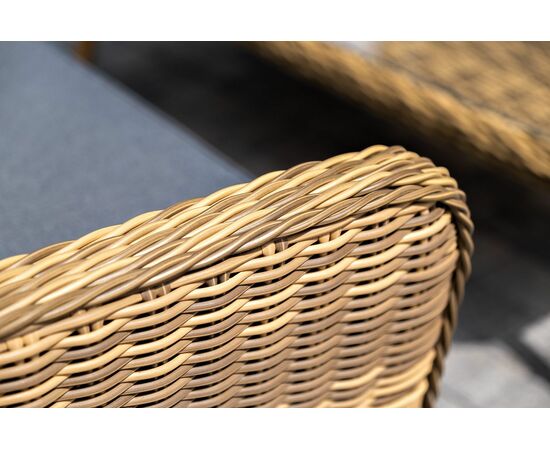 "Палермо" лаунж-зона из искусственного ротанга, цвет соломенный, изображение 11 | Интернет магазин мебели и декора LifeDekor